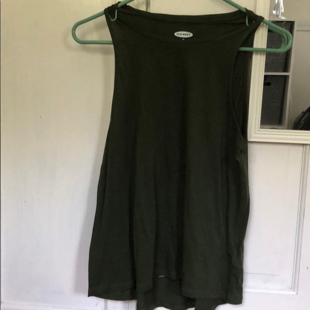 Navy green old navy tank